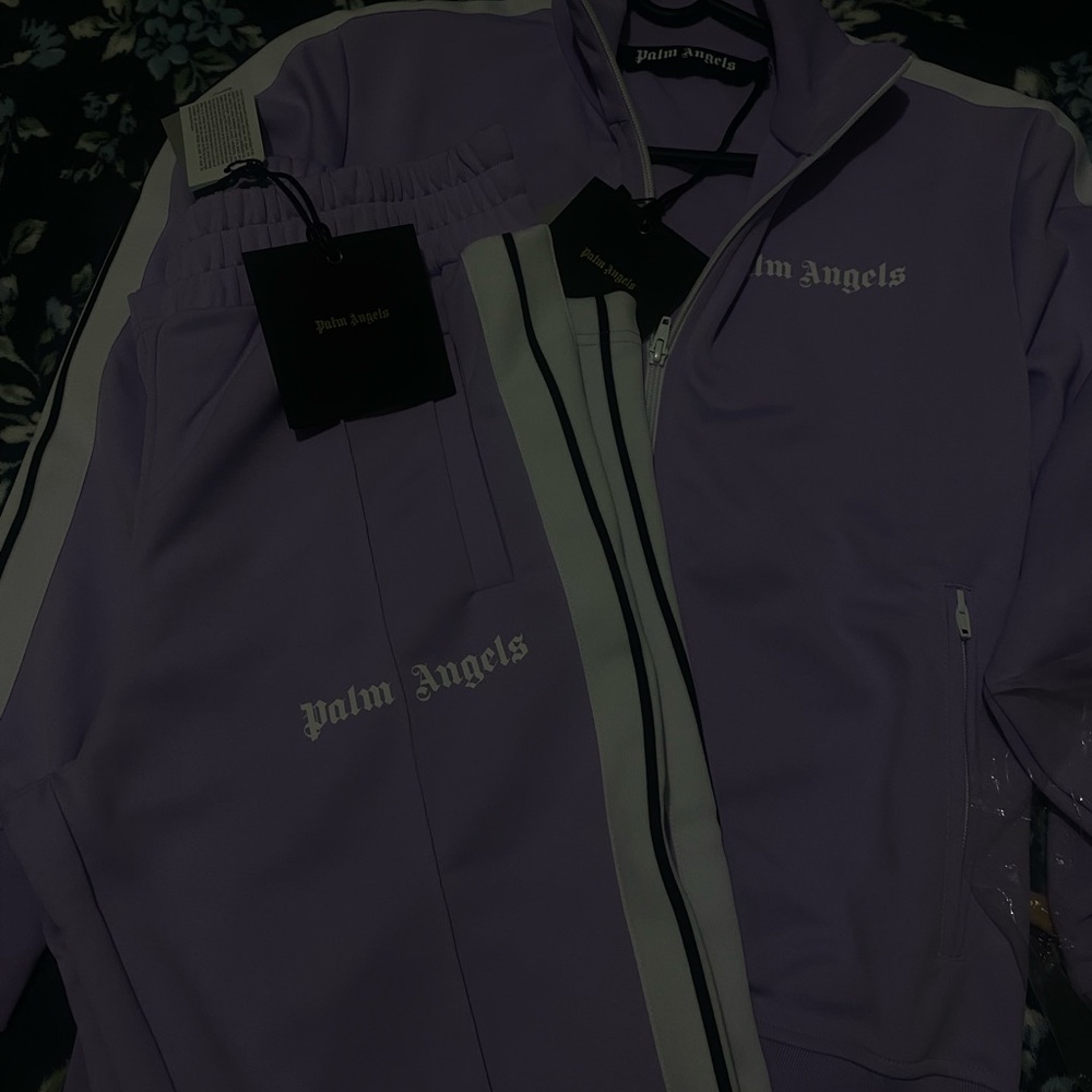 Palm Angels Men's Lavender Track Jacket